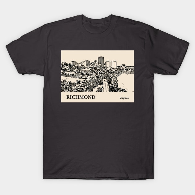 Richmond - Virginia T-Shirt by Lakeric